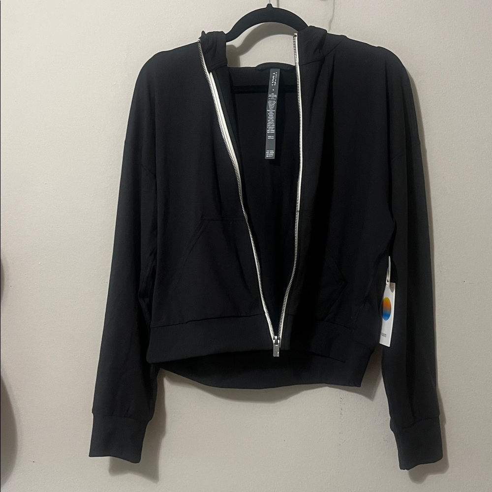 Vuori Halo Black Zip-Up Hoodie - Picture 4 of 5